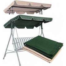 Costway - Toit pour Balancelle 196x110cm Imperméabilisé Auvent pour Balancelle Vert