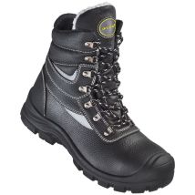 Wica Sicherheitsschuhe COSWIG WINTERSCHNÜRSTIEFEL Gr. 40 Robuste Winterstiefel mit gepolstertem Kragen und Reflex-Applikationen