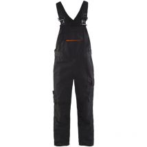 Cotte de travail à bretelles stretch 2695 - Noir/Rouge 50L
