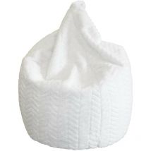 Poire intérieur en polyester Charlie 80 x 100 cm Blanc