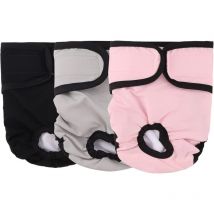 Couches Chien Lavable Couches réutilisables pour Chien Lavables Culotte pour Chien Femelle Serviettes Hygiéniques de Chien pour Différents Types de
