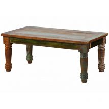 Couchtisch Altholz 110x60x45 mehrfarbig lackiert fable 06