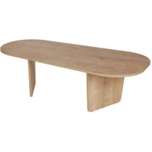 Couchtisch "ovalis" Aus Holz – 130 X 65 X 40 Cm – Eiche