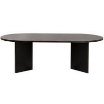Couchtisch Aus Holz "sable" – 60 X 119 X 40 Cm – Schwarzes Holz