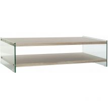 Glass Couchtisch mdf 130x65x35.5 Glas mdf eingeweichtes mehrfarbiges Materialfamilie von Farben Bässe Details Details Details