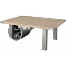 Couchtisch Mango 110x80x43 whitewash lackiert RAILWAY 305