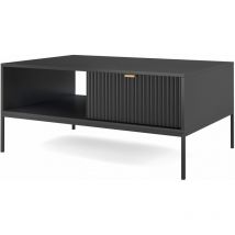 Couchtisch nova sands L104 mit 2 schubladen schwarz matt