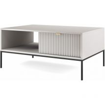 Couchtisch nova sands L104 mit 2 schubladen grau matt