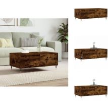 Couchtisch Räuchereiche 90x50x36,5 cm Holzwerkstoff - Couchtisch - Wohnzimmerstil - Holzmöbel - Holzwerkstoff Möbel - Sideboard