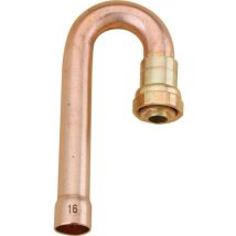 Coude 180° cuivre – Raccord gaz à souder – 14 mm – 119 mm – Fixation raccord, Filetage plomberie, Genre raccord 2, Forme du raccord, Matières