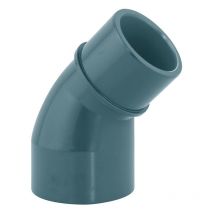 Coude pvc pression 45° mf/f à coller ø 50 mm Fitt