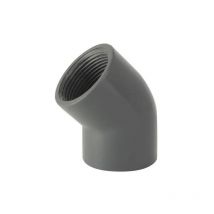 Coude 45° pvc pression taraudé femelle/femelle 20x27 (3/4').