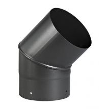 Coude émail noir mat 45° Ø139