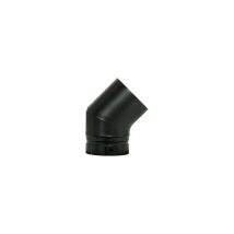 TEN - Codo 45° esmalte negro mate, D.125