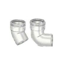 Coude pptl ø 125 chemilux simple paroi - Coude à 87°