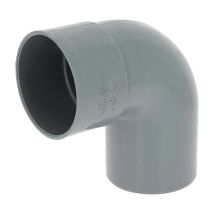 Adequa – Coude PVC mâle-femelle 87°30 Ø100 mm – Raccord d'évacuation – Forme du raccord, Diamètre tube liquide/gaz, Angle d'inclinaison