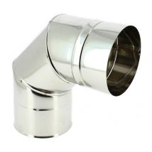 Coude inox 304 3 parties 90° Ø125