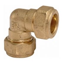 Ecolands - Raccord bicône coudé laiton - ø 18 mm