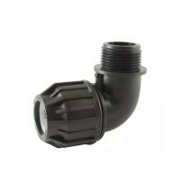 Coude 90° à compression avec filetage male bsp ø a: 20mm ø b: 3/4''