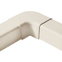 Winkel 90° flach für Kabelkanal Weiß - 110x75