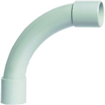 Coude 90 degrès - grand rayon - diamètre 32 mm - pour tube irl - gris - lot de 1 Iboco 20136