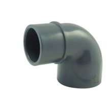 Coude PVC pression 90° femelle 63 mm, mâle 63 femelle 50 mm