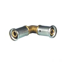 Coude 90° égal laiton multicouche à sertir th ou be Ø26x3.0
