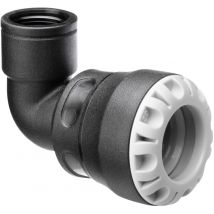 Coude 90° encliquetable pehd Ø40 -Taraudée femelle 11/4 - Série 1 Plasson
