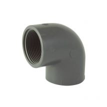 Coude 90° Femelle / Femelle à visser en pvc 4''
