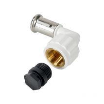 Coude 90° Femelle PVDF blanc multicouche à sertir BE Ø32x3.0-1''