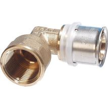 Coude 90° femelle à sertir type h 862 20x2 3 4 Comisa 87.17.201