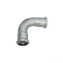 Coude 90° ff 35 inox a sertir