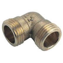 Coude laiton 90° Double Mâle 12/17