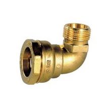 Coude pe serrage ext eau laiton m 40 33x42