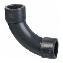 Raccord pvc pression noir courbé 90° - ø 32 mm Girpi