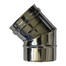 Coude à 45° double paroi isolée - ø int/ext: 200-250