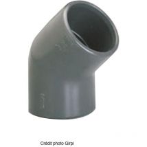 Girpi - Coude pvc pression femelle-femelle 45° Ø32
