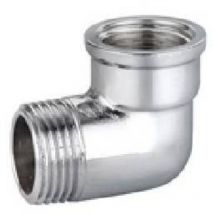 Coude à 90° mf en laiton chromé IBP