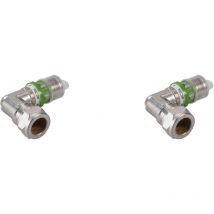 Comap - Coude à sertir et à compression métallique cuivre pour tubes multicouche - 26x3 - Cuivre 22 - Vendus par 2 - Raccords MultiSkin - 7090JW2622