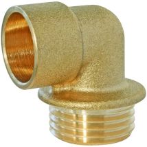 Raccord laiton à souder - Coude laiton 90° Ø12 - Mâle 12/17