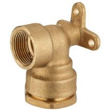 Quick Plomberie - Coude applique F3/4 à compression laiton D.25 pour tube en polyéthylène
