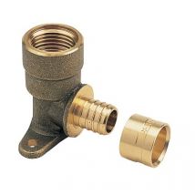 Riquier - Coude pour tube per long 13x16 avec embase de fixation dn 16 15x21