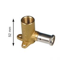 Applique 45mm laiton multicouche à sertir th ou be Femelle 3/4 - Ø26x3.0