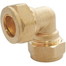 Ayor - Coude 90° égal à compression laiton, pour tube cuivre Ø16