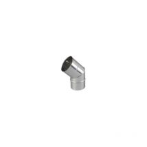 Coudes plissés br 45 dégré inox, diamètre 167