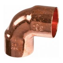 Raccord cuivre coudé 90° à souder - Femelle petit rayon - diamètre 20 mm