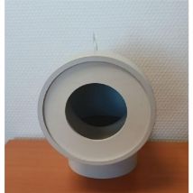 Pipe courte coudée à 90° - ø 100 mm - sans prise d'aération - Femelle- - Modèle : CF100 (Avec joint à lèvre en élastomère)