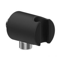 Aquacraft - Coude de raccordement mural 2000 /2" 62060000-01 avec support de douche intégré, noir mat