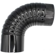 Coude 90G poêle vitrifié 100MM.