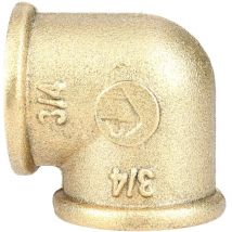 Coude double femelle 15X21 laiton Garis D23003B